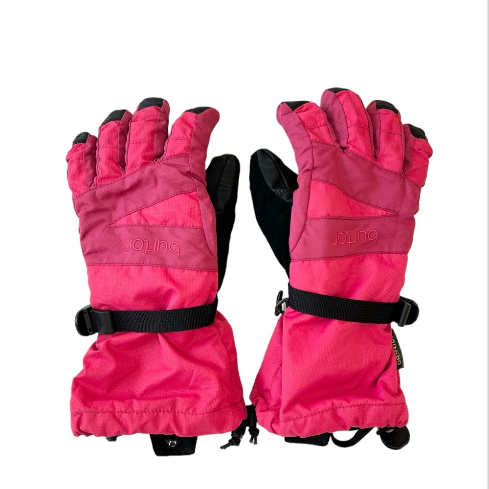 BURTON Dry Ride Gloves Snowboard Ski in Pink Youth Kids Girls X-Large